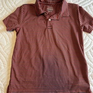 Crewcuts Kids Striped Polo Shirt - Red and Black